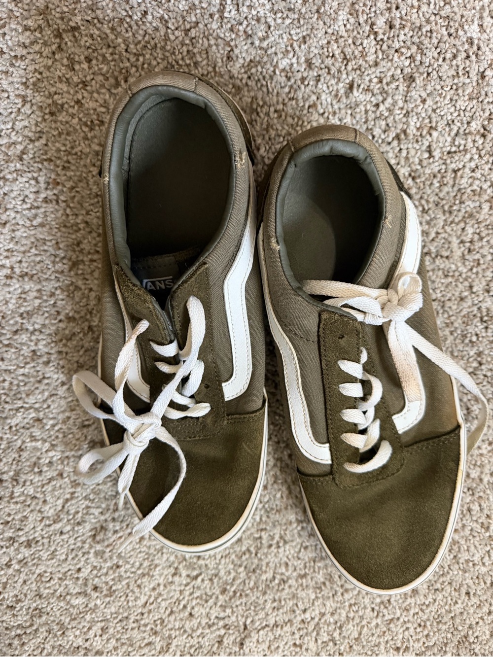Vans army green sneakers